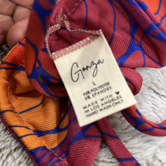 GONZA Triangle Bikini Top In Violeta - Picture 4 of 4